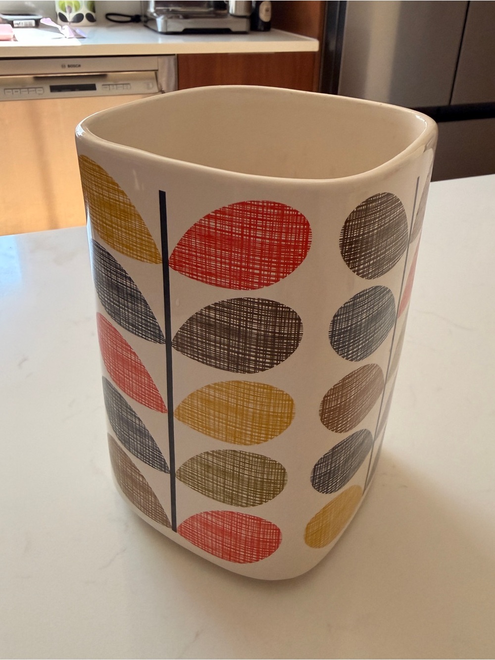 Orla Kiely stem ceramic utensil holder